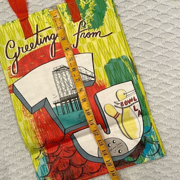 Trader Joe’s Plastic Reusable Shopping Tote Bag 6 Gallon New Jersey - Picture 8 of 14